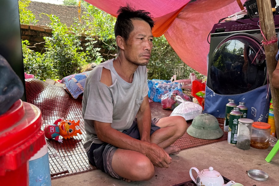 Cuộc sống trên đê của làng lụt ngoại thành Hà Nội