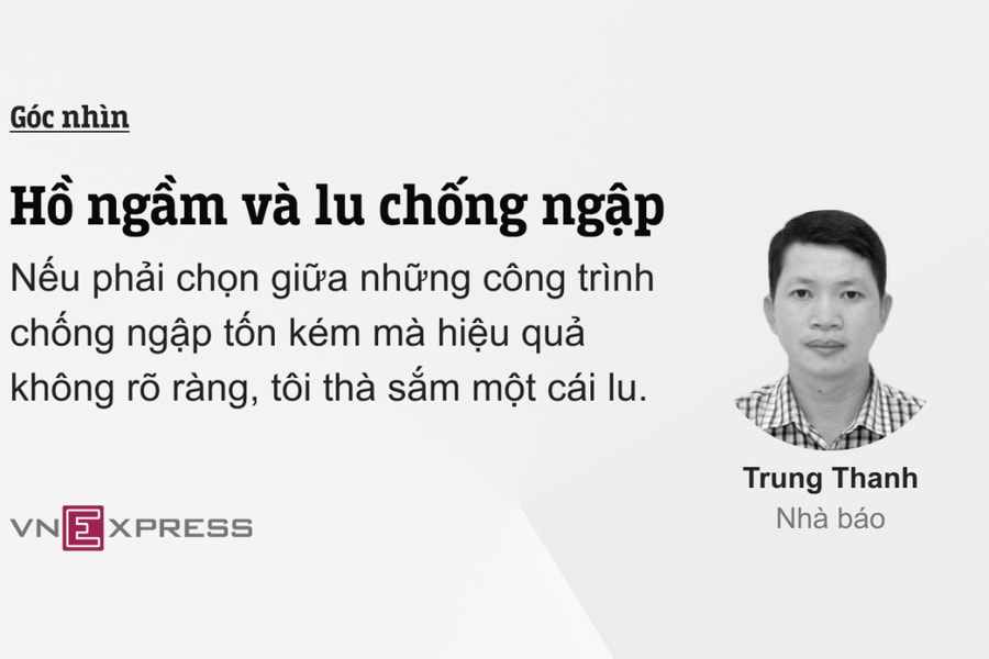 Hồ ngầm và lu chống ngập