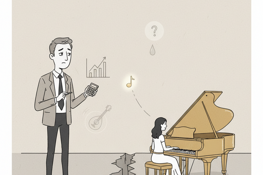 Từ mong muốn mở showroom đàn cho bạn gái, chúng tôi dần rời xa