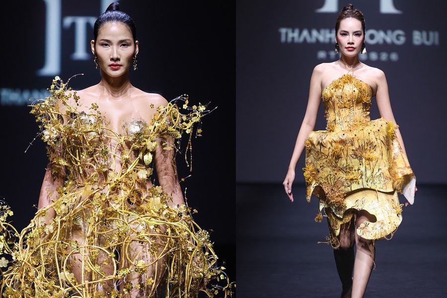 Hoàng Thuỳ, Lê Hoàng Phương 'càn quét' sàn diễn thời trang ở Thượng Hải