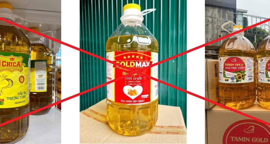 Khuyến cáo người dân không mua, không sử dụng 6 nhãn hiệu dầu thực vật
