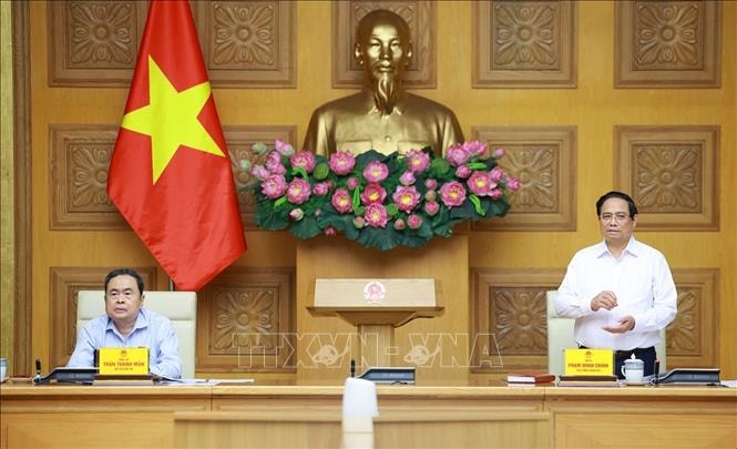 Hội nghị Ban Thường vụ Đảng ủy Chính phủ và Ban Thường vụ Đảng ủy Quốc hội