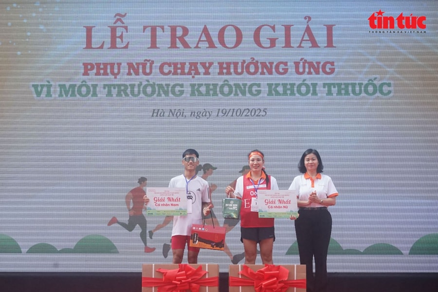 Lần đầu tiên tổ chức giải chạy ‘Phụ nữ chạy hưởng ứng Vì môi trường không khói thuốc’