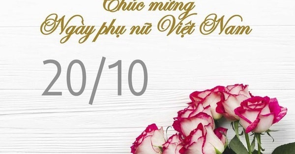 Những mẫu thiệp chúc mừng ngày Phụ nữ Việt Nam 20/10 đẹp nhất