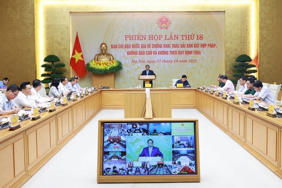 Thủ tướng Phạm Minh Chính: Đánh giá cán bộ thực hiện chống khai thác IUU theo Quy định của Bộ Chính trị