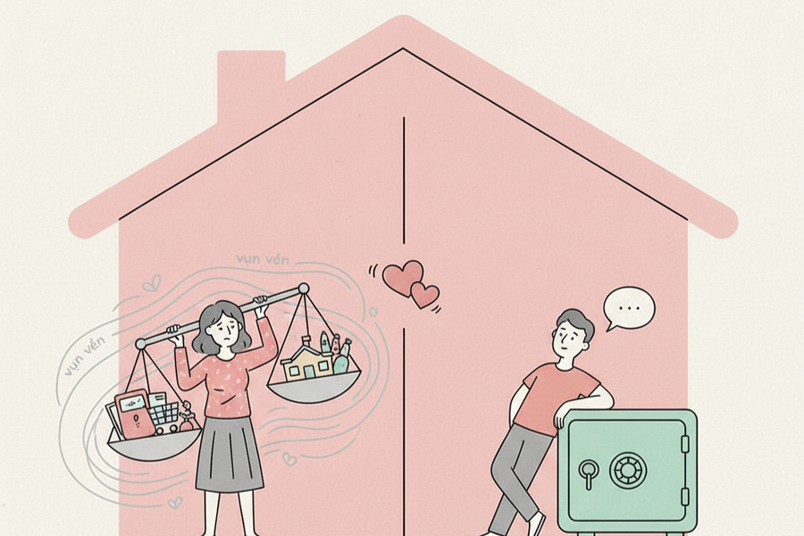 Tiền của chồng là của anh, tiền của tôi phải để lo cho cả nhà