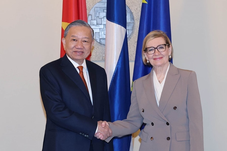 Tổng Bí thư Tô Lâm hội kiến Phó Chủ tịch thứ nhất Quốc hội Phần Lan