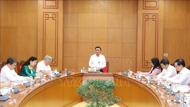 Họp Ban Chỉ đạo xây dựng Báo cáo kiểm điểm sự lãnh đạo, chỉ đạo của BCH Trung ương khóa XIII trình Đại hội XIV của Đảng