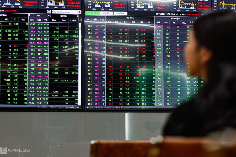 Thanh khoản chứng khoán xuống thấp