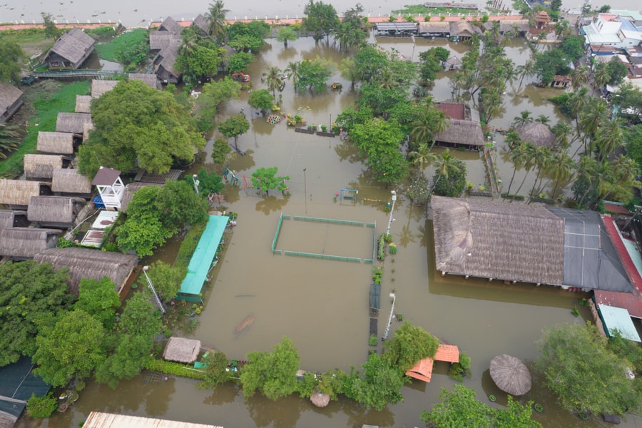 Khu du lịch Bình Quới ở TP HCM ngập một mét