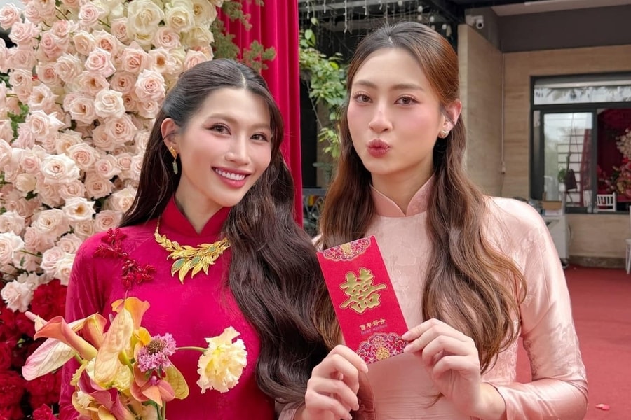 Dàn phù dâu toàn người đẹp của Chế Nguyễn Quỳnh Châu