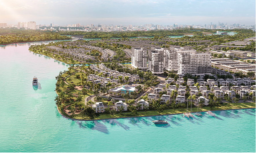 Lợi thế ba mặt giáp sông Sài Gòn của khu đô thị Chánh Mỹ