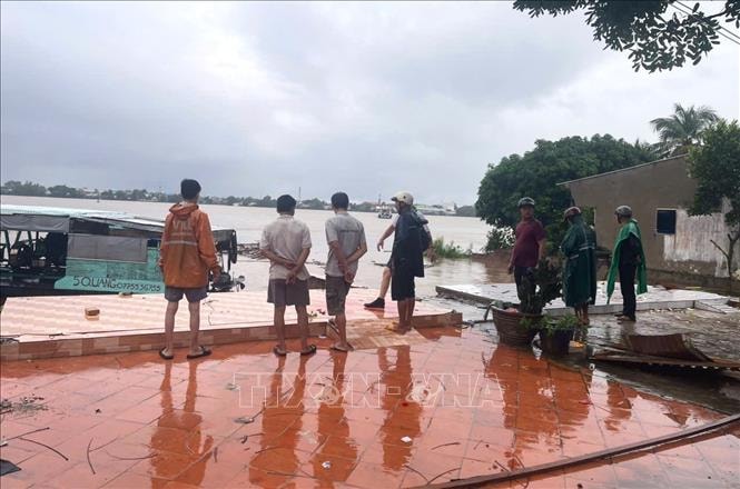 Đồng Tháp: Sạt lở làm 4 căn nhà đổ sụp xuống sông Tiền