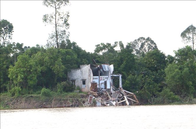 Vĩnh Long khẩn trương khắc phục sạt lở, ứng phó triều cường