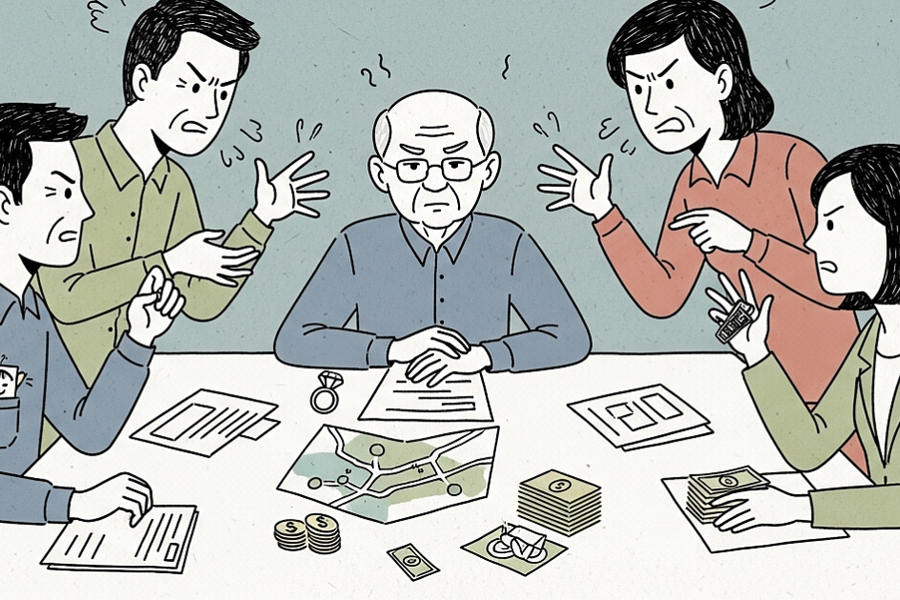 Tôi nghi các em làm giả di chúc để chiếm hết tài sản bố mẹ để lại