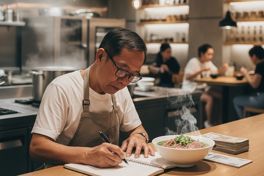 Ngày bán trăm tô phở, doanh thu 1,6 tỷ nhưng lời tháng chỉ 15 triệu đồng