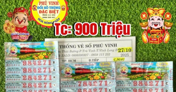 Xổ số miền Nam: 3 người ở Vĩnh Long trúng 30 tờ vé số Cà Mau
