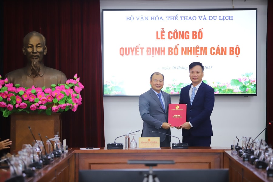 Công bố quyết định bổ nhiệm hai Phó Cục trưởng của Bộ Văn hóa