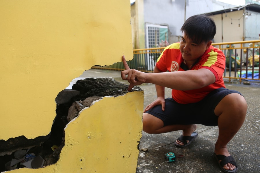Nhà nghiêng, tường đứt gãy nơi sụt lún nhất TP HCM