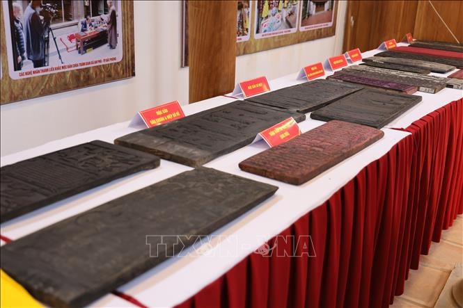 Công bố 'Mộc bản chùa Trăm gian' là Bảo vật Quốc gia