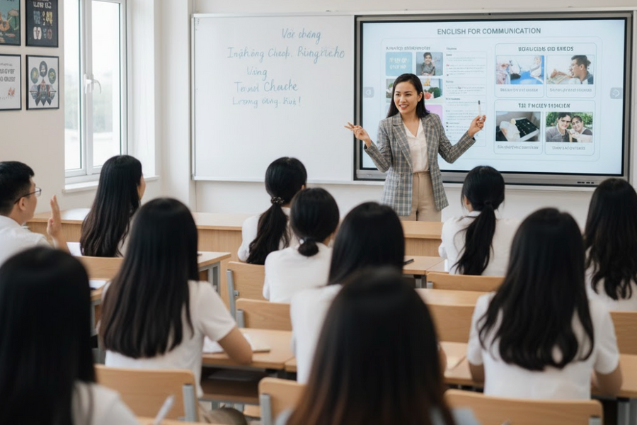 Dạy Toán bằng tiếng Anh nhưng giáo viên vẫn nói tiếng Việt