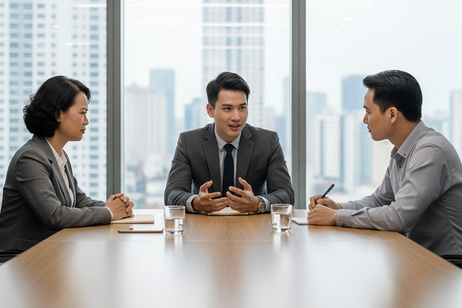 '33 tuổi sao chưa lên sếp mà còn ứng tuyển vị trí nhân viên'