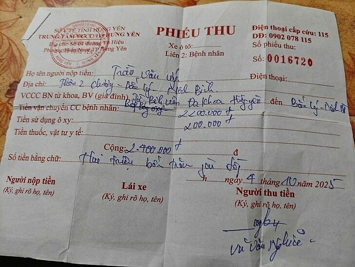 Trung tâm cấp cứu 115 Hưng Yên bị dừng hoạt động