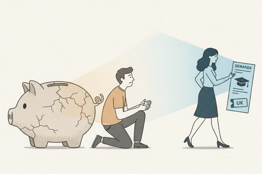 Mới cưới một năm, vợ đòi tôi chi tiền đi du học hoặc ly dị