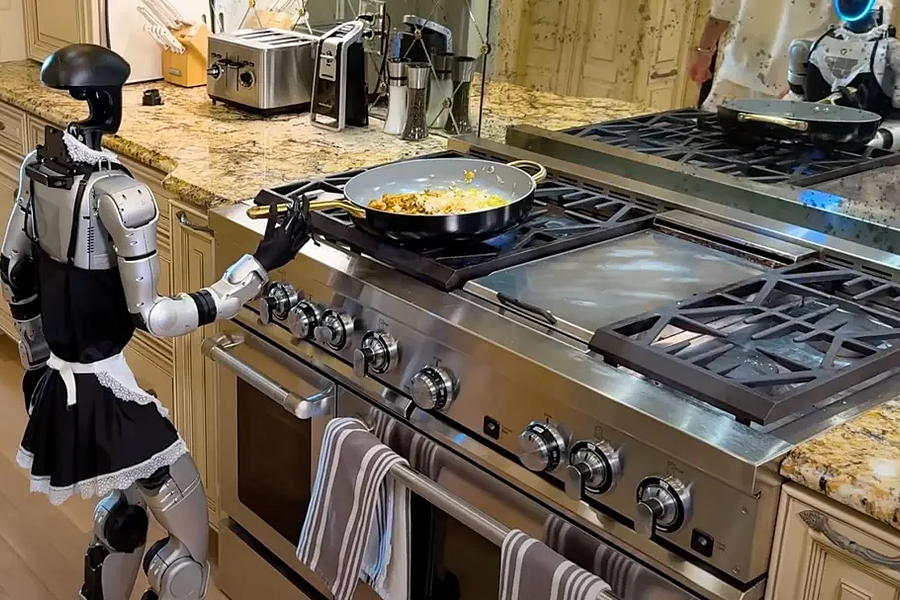Robot hình người Trung Quốc 'gây họa' trong bếp