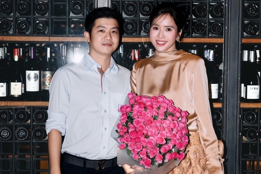 Hình ảnh Bella Mai bên doanh nhân Bửu Lộc