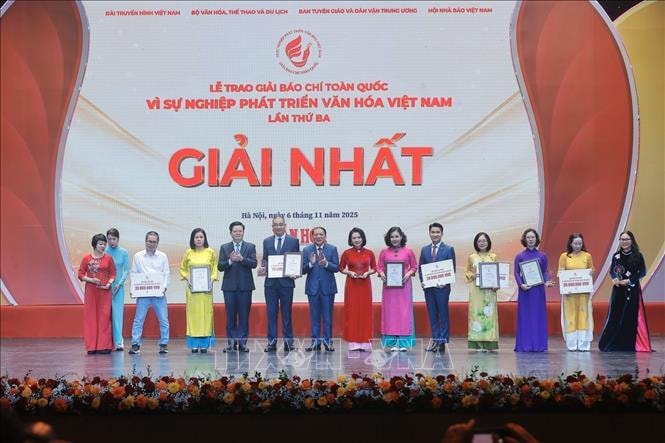 95 tác phẩm được trao Giải Báo chí toàn quốc 'Vì sự nghiệp phát triển Văn hóa Việt Nam'