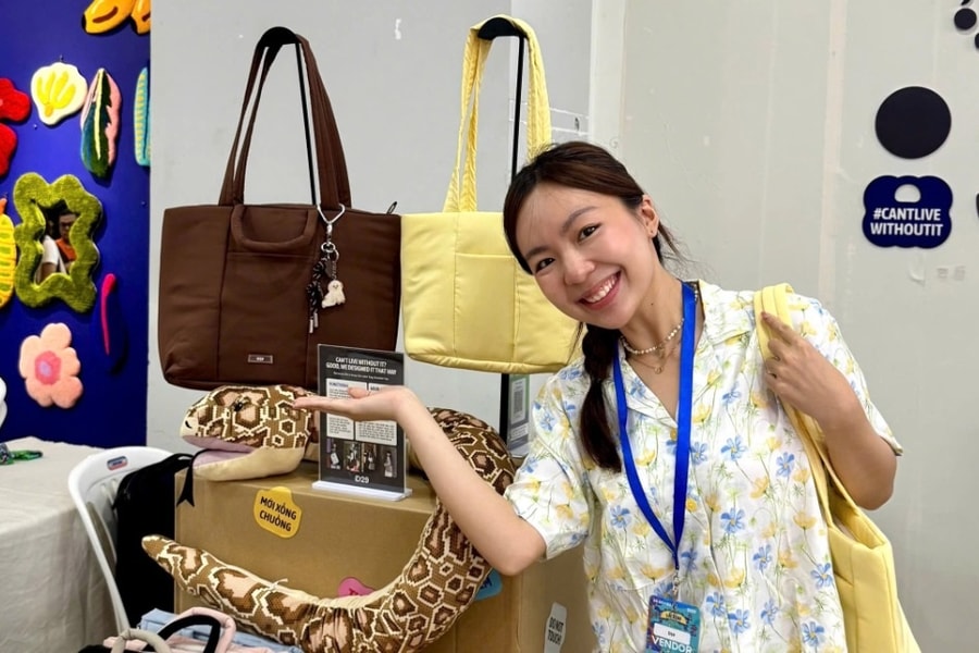 Bỏ việc ở “kỳ lân công nghệ” Mỹ, cô gái Việt về nước khởi nghiệp túi xách
