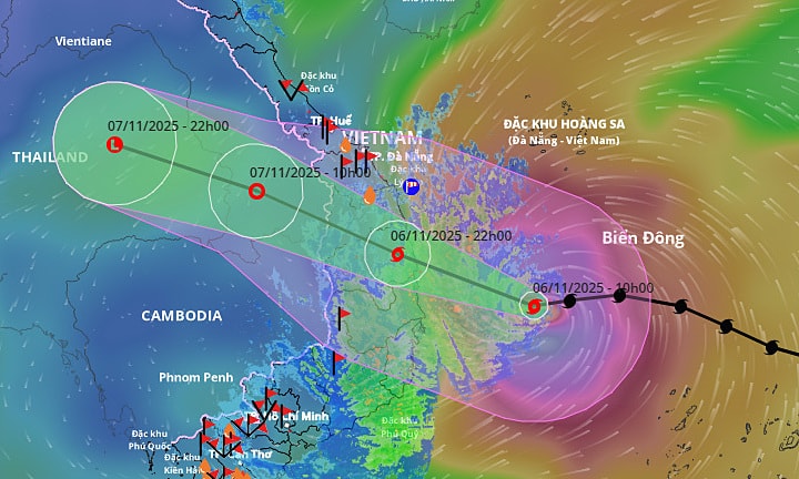 Bão Kalmaegi mạnh lên cấp 15, đổ bộ Quảng Ngãi - Gia Lai chiều nay