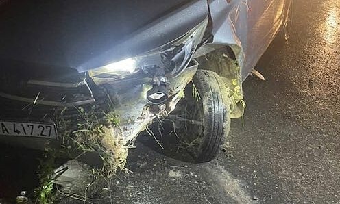 Ôtô của nhóm trộm chó lao xuống mương khi chạy trốn