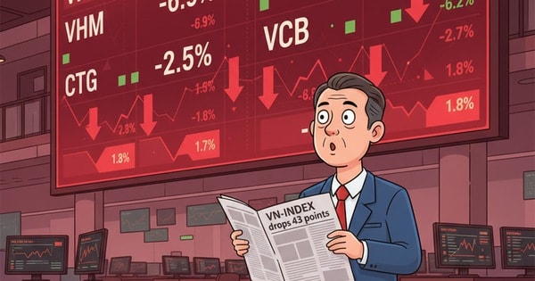 Chứng khoán bất ngờ giảm mạnh, VN-Index thủng mốc 1.600 điểm