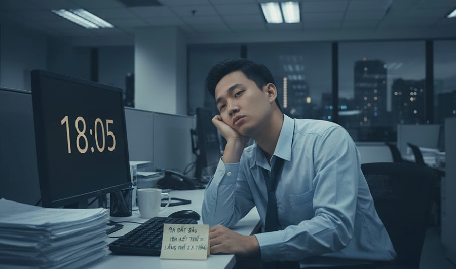 Hai tiếng rưỡi bị lãng phí vì công ty 9h làm việc, 18h tan ca