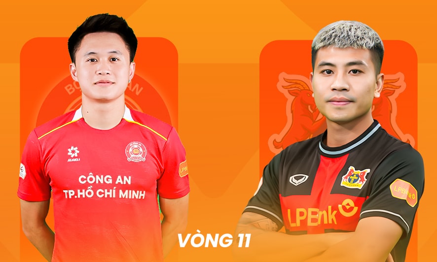 Xem trực tiếp Công an TP.HCM vs Ninh Bình, vòng 11 V.League trên kênh nào?