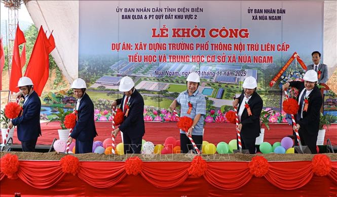 17 tỉnh, thành phố đồng loạt khởi công các trường phổ thông nội trú liên cấp tại các xã biên giới