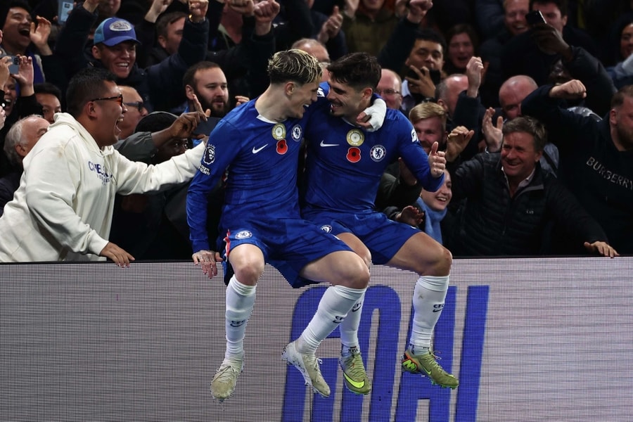 Garnacho góp công giúp Chelsea lên nhì bảng Ngoại hạng Anh