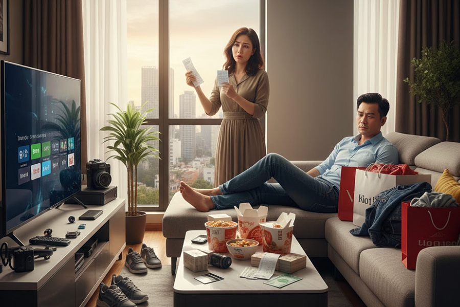 Bí ẩn người chồng thất nghiệp hai năm vẫn tiêu tiền thoải mái
