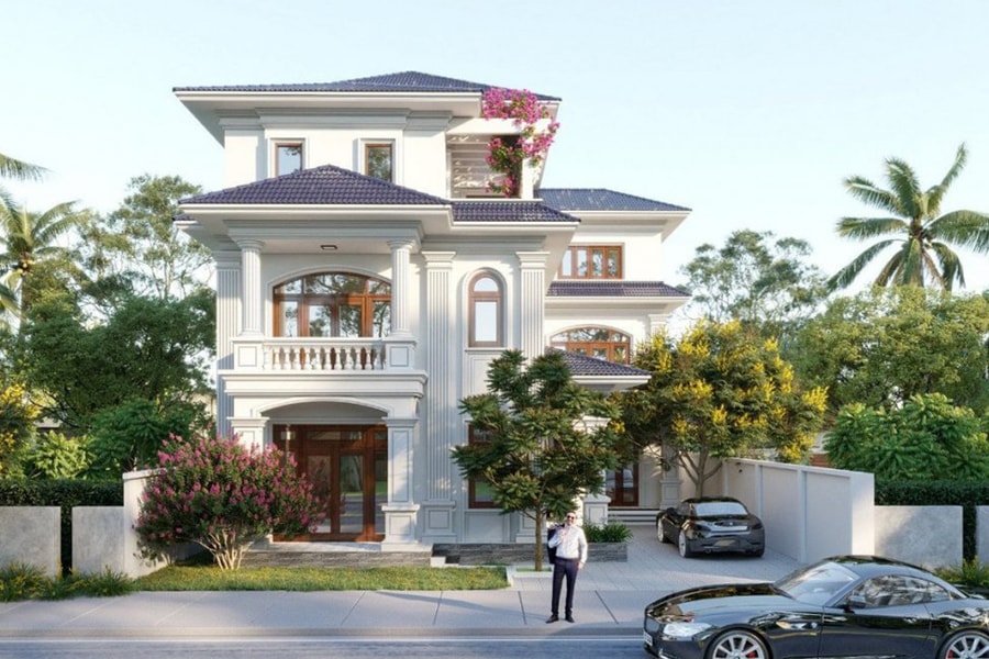 Những mẫu nhà mái Nhật 3 tầng được yêu thích hiện nay