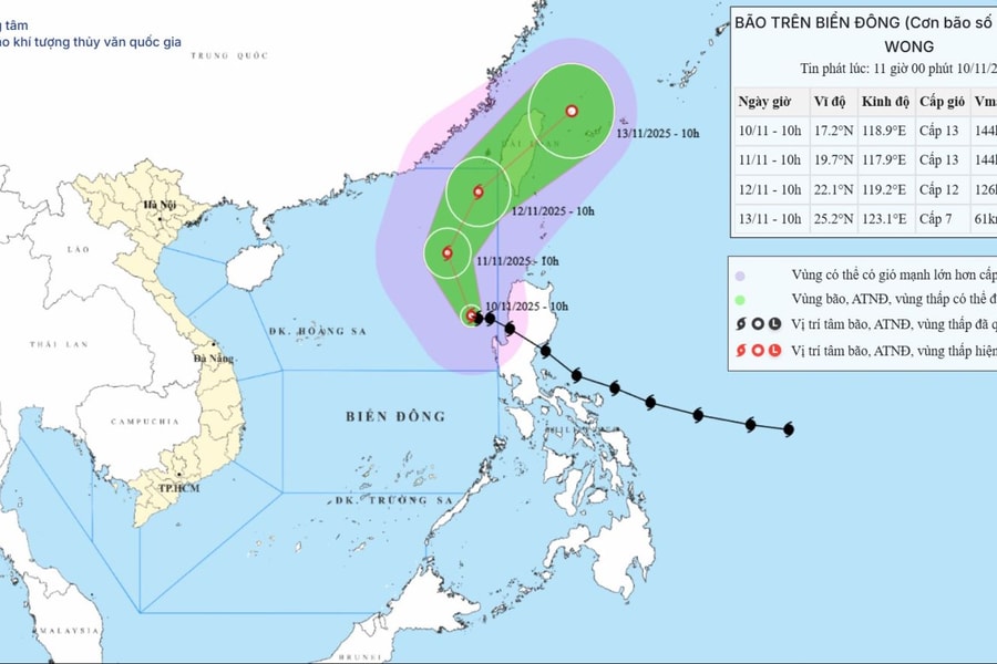 Bão số 14 tiếp tục đổi hướng, ven biển Bắc Bộ triều cường giảm chậm
