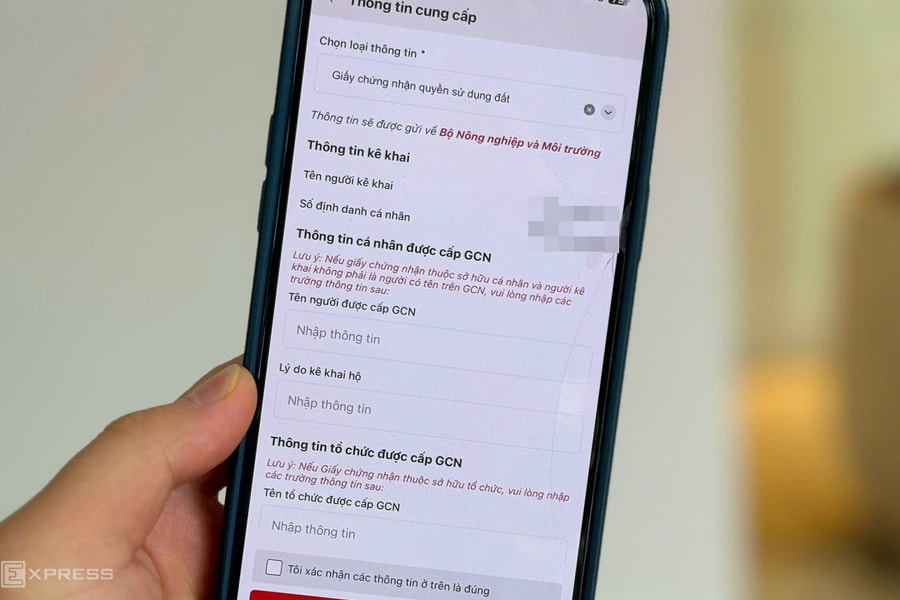 Cách nộp sổ đỏ trên VNeID