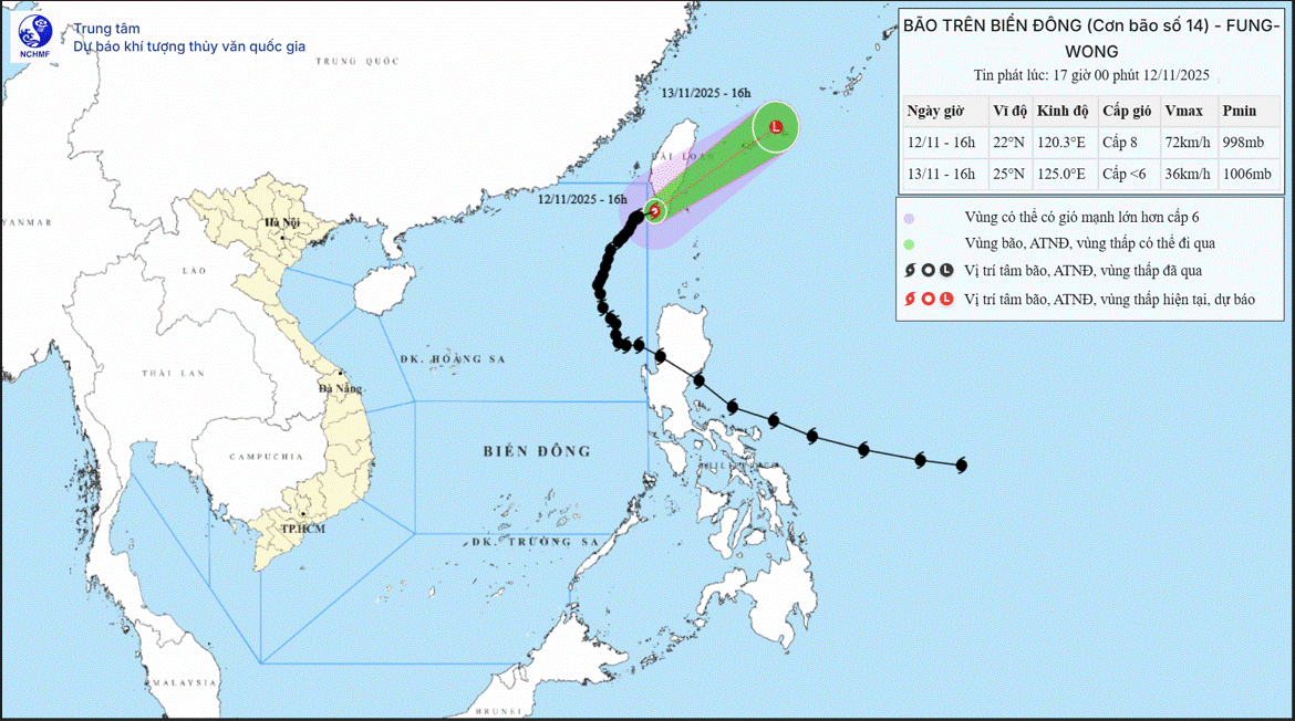Tin cuối cùng về cơn bão số 14, từ đêm nay Bắc Bộ, Thanh Hóa và Nghệ An trời rét