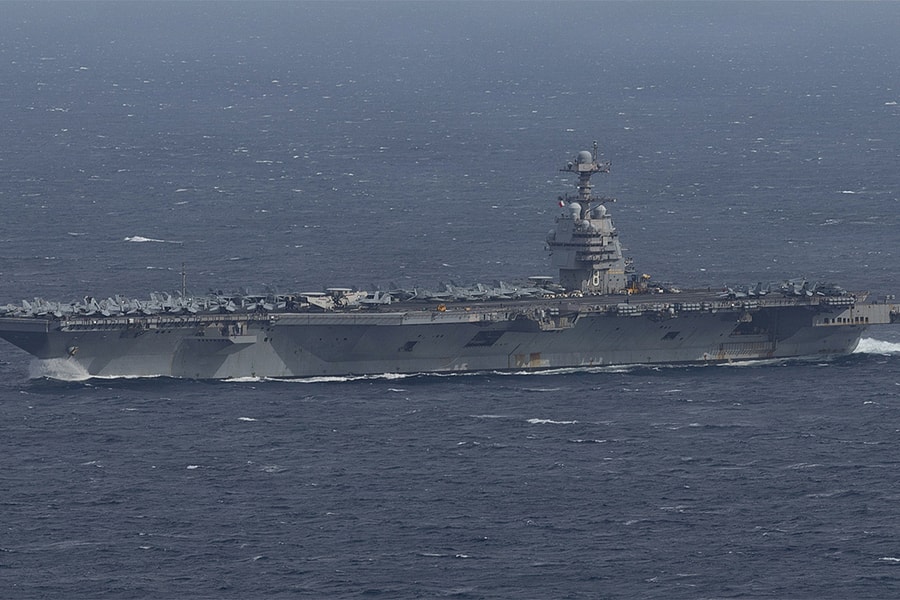 Siêu tàu sân bay Mỹ bắt đầu nhiệm vụ chống băng đảng ma túy