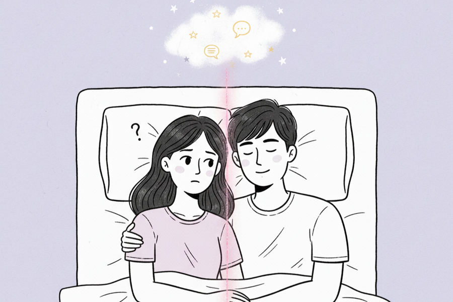 Ở bên nhau cả đêm, bạn trai chỉ ôm tôi