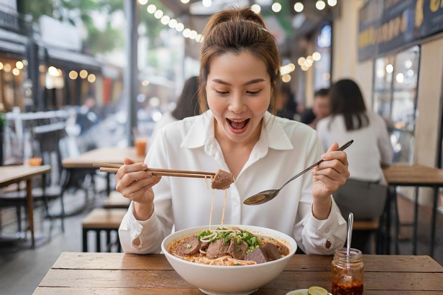 Tôi không béo dù bữa sáng nào cũng 'tô đặc biệt, full topping'