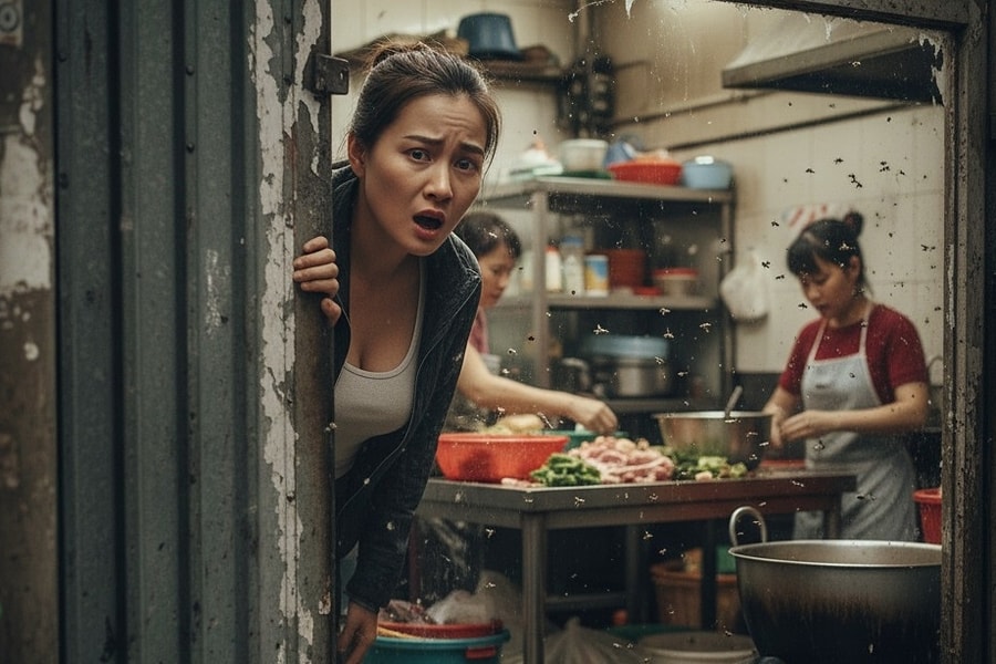 Nhìn quán đoán đồ ăn sạch hay bẩn