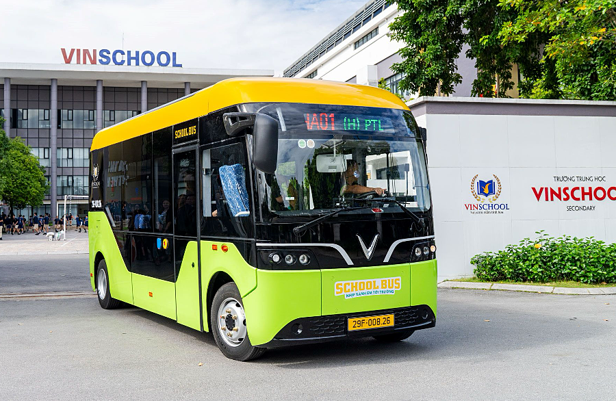 GSM và VinBus ra mắt dịch vụ xe điện học đường chuyên biệt