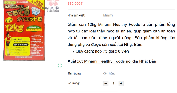 Shopee nói gì khi bị yêu cầu gỡ sản phẩm "Giảm cân 12kg Minami"?